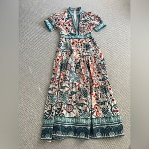 Elegant Multicolor Maxi Dress